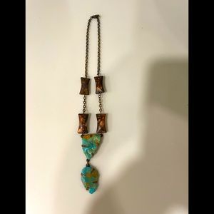Handmade Turquoise Stone necklace - San Miguel de Allende, MX - Artisan - Cili